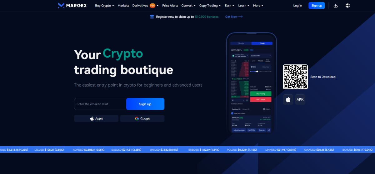 Margex – Beginner-Friendly Crypto Contract Trading Platform with Incentives